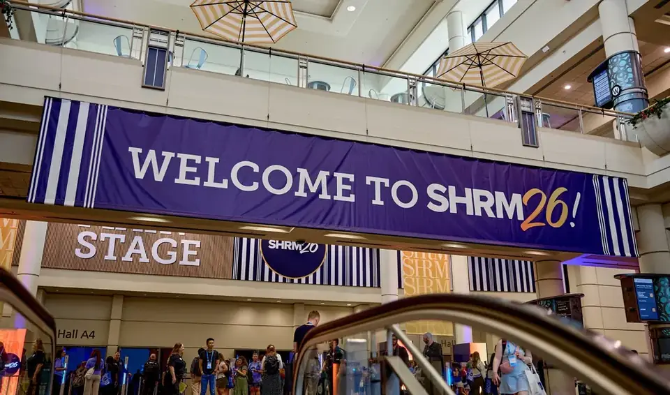 Welcome to SHRM26 banner inside the conference venue